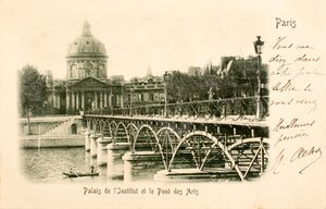 Postkarte Das Institut Pont des Arts Paris Seine Ile de France Frankreich von William M. Timlin