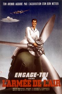 Poster der französischen Luftwaffe zur Ermutigung junger Menschen, der Armee beizutreten, ca. 1960 von Unbekannt