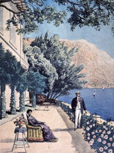 Präsidentenurlaub, Poincare in Eze les Pins von Unbekannter Künstler