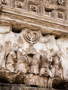 Prozessionspanel am Titusbogen, Römisches Forum, Rom, Italien