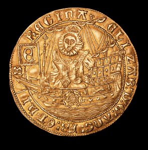 Seltene Münze, England Gold Royal Königin Elizabeth I. von Unbekannter Künstler