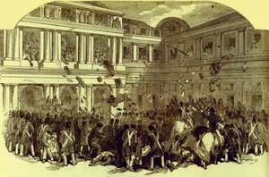 Revolution in Paris Februar 1848 (Druck)