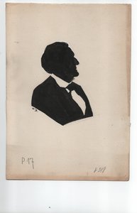 Richard Wagner (1813-1883) ca. 1850, Silhouette