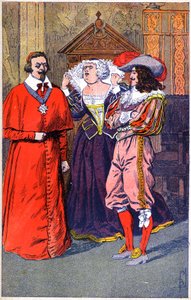 Richelieu, Marie de Medicis, Louis XIII (Illustration) von Unbekannter Künstler