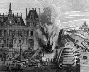 Johannisfeuer auf dem "Place de Grève" in Paris von Unbekannter Künstler