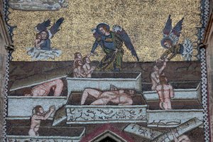 Sankt-Veits-Dom, Mosaiken des Jüngsten Gerichts, Prag, Tschechische Republik von Unbekannt