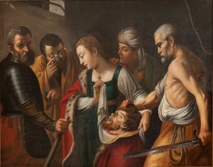 Salomon hält den Kopf von Johannes dem Täufer. G. Seghers, frühes 17. Jahrhundert von Unbekannter Künstler