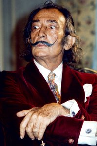 Salvador Dali (1904-1989) Spanischer Künstler des Surrealismus, hier ca. 1968 (Foto) von Unbekannt