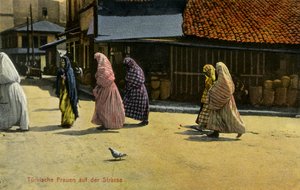 Sarajevo - verschleierte türkische Frauen von Unbekannter Künstler