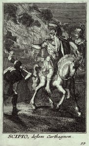 Scipio Africanus der Jüngere (185-129 v. Chr.) (Gravur)