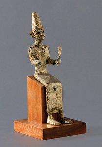 Sitzende Figur des Baal, des kanaanitischen Kriegsgottes, Megiddo, ca. 1300-1200 v. Chr. von Unbekannt