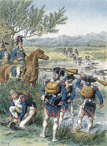 Zweite Schlacht von Zürich, Überquerung der Limmat (1799) von Unbekannter Künstler