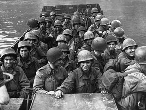 Zweiter Weltkrieg (1939-1945): Boppard bei Koblenz (Deutschland) 22. März