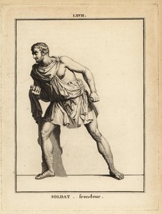 Statue eines römischen Soldaten, Schleuderer oder Schleuderinfanterist