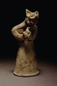 Statuette eines löwenköpfigen Dämons, Mesopotamien, ca. 5000-1000 v. Chr. (Terrakotta) von Unbekannt