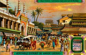 Straßenleben in Bombay, Indien