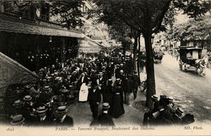 Taverne Pousset, Boulevard des Italiens, Paris von Unbekannter Künstler