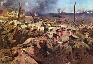 Die 4. Suffolks bei Neuve Chapelle