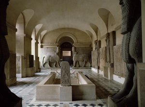 Der Assyrische Raum im Louvre in Paris von Unbekannt
