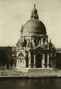 Die Basilika Santa Maria della Salute am Ende des Canal Grande. Venedig Fotografie von Wilhelm Bode von Unbekannt