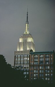 Das Empire State Building bei Nacht