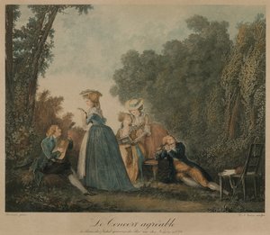 Das angenehme Konzert, ca. 1810 (Gravur)