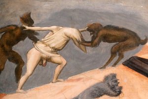 Die Scrovegni-Kapelle. Fresko von Giotto von Unbekannter Künstler