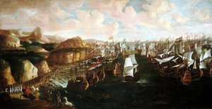 Die Ankunft von Wilhelm III. von Oranien (oder Wilhelm III. von England) (1650-1702) in Torbay (England) am 5. November. von Unbekannter Künstler