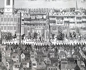 Die Krönungsprozession von König Eduard VI.