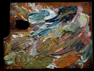 Die Palette des niederländischen Malers Vincent Van Gogh (1853-1890), 35 cm