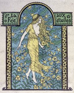 Die Sternenfee, um 1900 (Illustration) von Unbekannter Künstler