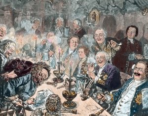 Der Tabakclub von Unbekannter Künstler