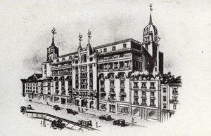 Thermaltourismus: Ansicht des Carlton-Hotels in Vichy, Frankreich ca. 1905 (Postkarte) von Unbekannter Künstler