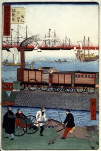 Verkehr in einem japanischen Hafen