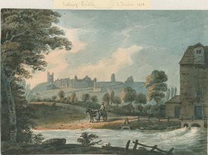Tutbury Castle - Südostansicht: Aquarell, 1808 von Unbekannt