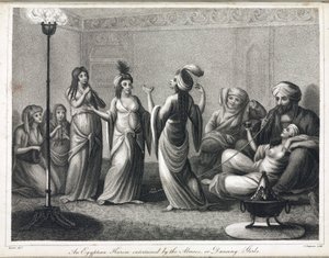 Ein ägyptischer Harem, belebt durch Tänzerinnen und Almees von Unbekannt