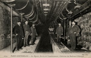 Unterirdisches Paris - die Kanalisation von Unbekannter Künstler