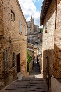 Urbino, Zentrum der Altstadt