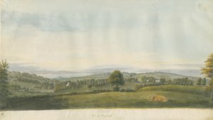Tal von Shugborough: Aquarell, nd [spätes 18. Jh.] von Unbekannt