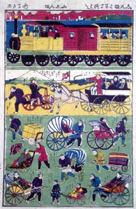 Verschiedene Transportmittel in Japan
