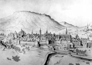 Ansicht der Stadt Chambéry in Savoyen