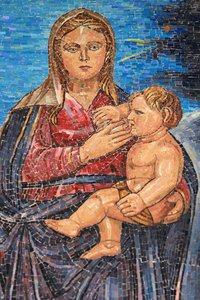 Jungfrau und Kind. Guatemala. Basilika der Verkündigung, Nazareth, Israel von Unbekannt