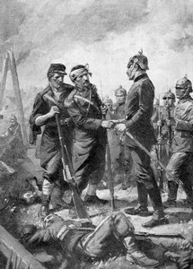 Erster Weltkrieg - Verwundeter französischer Unteroffizier 1914