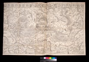 Wandkarte der türkischen Kampagne von 1529 von Johann Haselberg und Christoph Zell, Nürnberg von Unbekannt
