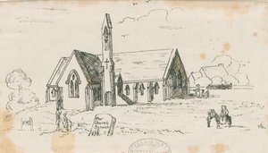 Walton-on-the-Hill Kirche [Neu]: Lithografie, undatiert [ca. 1840]