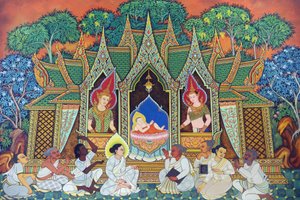 Wat Ananda Metyarama Thai-Buddhistischer Tempel. Geburt von Siddhartha Gautama (allgemein bekannt als Buddha), Singapur von Unbekannt