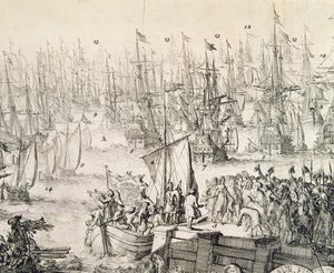 Wilhelm von Oranien segelt im November 1688 nach England