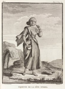Frau von der Küste von Orissa, Indien von Unbekannt