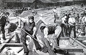 Arbeiten im Gange am Bahnhof Plymouth
