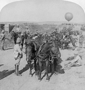 84. Batterie und Ballonkorps, Burenkrieg, Südafrika, 1901 von Underwood and Underwood